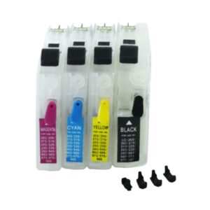 Cartucho Recargable Brother LC123 con Chip para MFC-J4110, J4410, J4510, J4610, J4710DW
