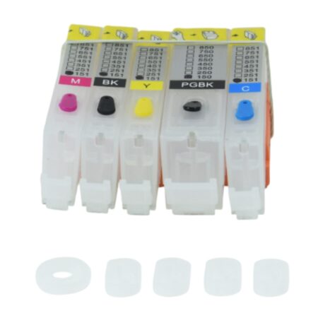Cartucho Recargable Canon PGI-150/151 de 5 Colores para IP7210, MG7510, MG5610, MG5410