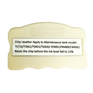 Reseteador de Chip para Caja de Mantenimiento Epson T6711 para WF7710, L1455
