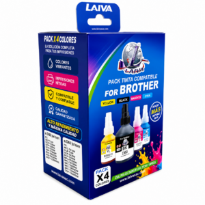 Tinta Pack Compatible Brother BT6001/5001 para Impresoras T300, T500, T700 y T800