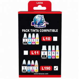 Tinta Pack Compatible Canon L190 para Impresoras G1100, G1400, G2000, G2100, G2400, G3100