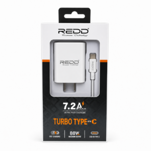 CARGADOR CON CABLE TIPO-C RD-6127C DE 7.2A REDD