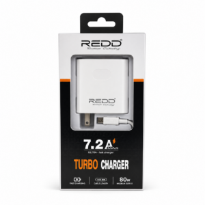 CARGADOR CON CABLE TIPO V8 RD-6128 DE 7.2A REDD