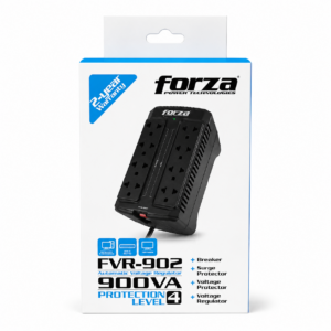 REGULADOR AUTOMATICO DE VOLTAJE DE 8 TOMAS FVR-902 FORZA
