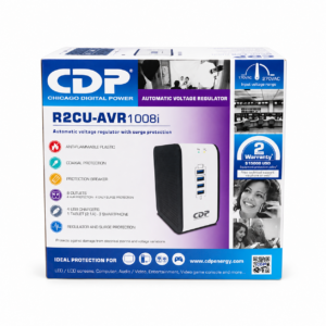 REGULADOR AUTOMATICO DE VOLTAJE DE 8 TOMAS/4 USB R2CU-AVR1008I CDP