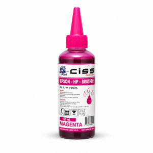 Tinta UV Brillante 100 ml en Botella Plástico para Impresoras