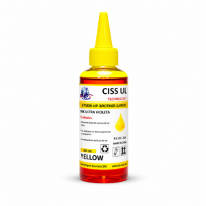 Tinta UV Brillante 100 ml en Botella Plástico para Impresoras