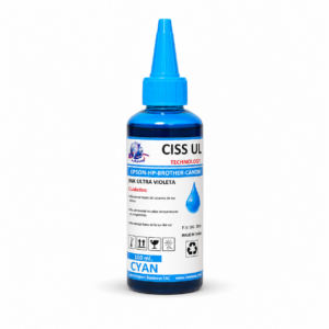 Tinta UV Brillante 100 ml en Botella Plástico para Impresoras