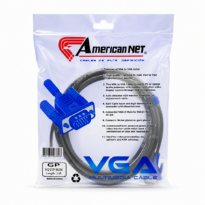 CABLE VGA CON FILTRO DE 1.80 MT AMERICAN NET