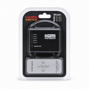 SWITCH HDMI 1 A 5 VIAS 1080P CON CONTROL REMOTO